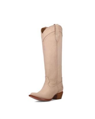 Frye Womens Sacha At The Knee Boots In Stone