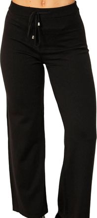 French Kyss Drawstring Lounge Pant In Black