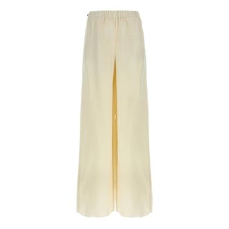 Max Mara Onore Trousers - female - Max Mara - Wide Trousers - White - XS - Trousers