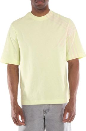Burberry Check Sleeve Cotton T-shirt, Size XX-Small