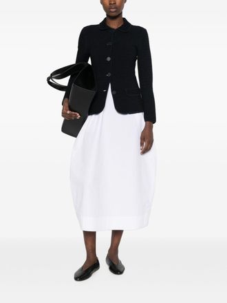 Emporio Armani Ribbed Knit Blazer - Black