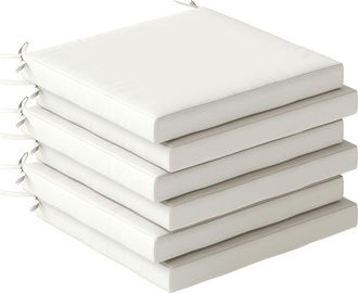 OUTSUNNY Cojines para sillas 46x42x7 cm crema