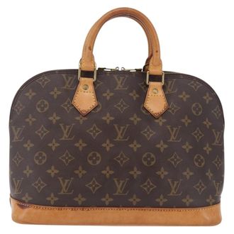 Louis Vuitton Alma Monogram Canvas Brown Canvas Handbag (Pre-Owned)