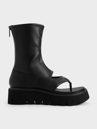 Charles & Keith Laine Platform Boot Sandals