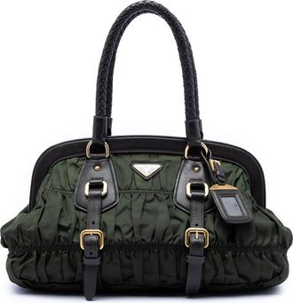 Prada Pre-owned Prada Tessuto Gaufre Frame Handbag Ladies 6GLBH29J3DOEKJ5L
