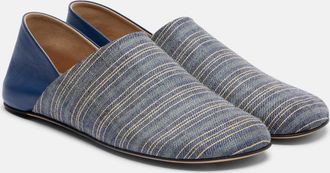 J.W.Anderson Leather-trimmed slip-on shoes