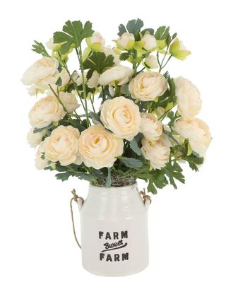 Creative Displays Inc. Ranunculus Arranged In Ceramic Pot