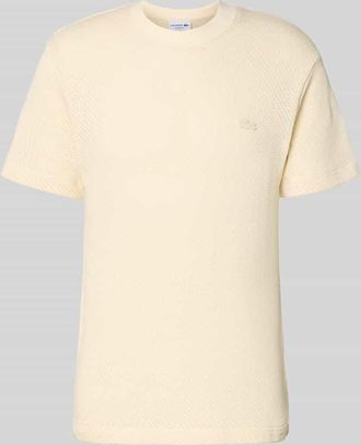 Lacoste Regular Fit T-Shirt aus reiner Baumwolle in Beige Melange, Gr&ouml;&szlig;e XXXL
