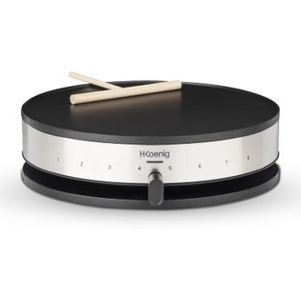 H.Koenig Krep29 Crepera El&eacute;ctrica 1300w, 33 Cm De Di&aacute;metro, Ideal Para Creps Y Tortitas - Hkoenig