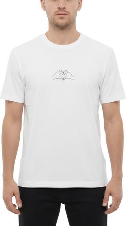 Neil Barrett White Regular Crew Neck T-Shirt
