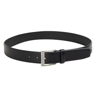 HUGO BOSS Heren leren riem (Zwart)