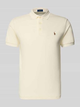 Polo Ralph Lauren Regular Fit Poloshirt aus reiner Baumwolle in Offwhite, Gr&ouml;&szlig;e XXL