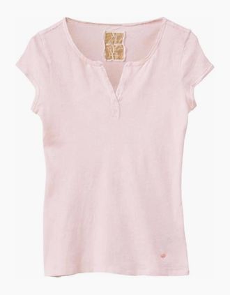 Mos Mosh Mos Mosh Womens Troy t shirt in ballet slipper pink - Size: 18/16