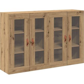 vidaXL Wall Mounted Cabinet 2 pcs Artisan oak 69.5 x 34 x 90 cm Vidaxl