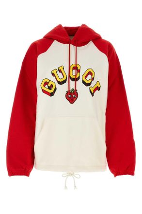 Gucci White Cotton Oversize Sweatshirt