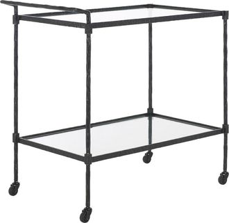 Safavieh Couture Isabellina Metal & Glass Bar Cart