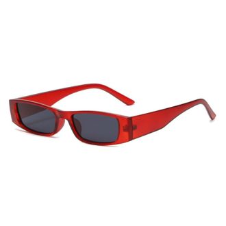 Generic Small Frame Mens Outdoor Vacation Sunglasses Sport Party Decorative Sun Glasses(Red)