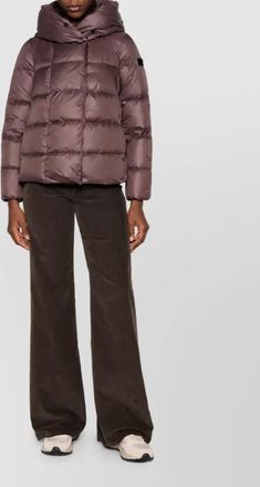 Peuterey down quilted hooded short coat