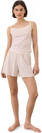 Pact Organic Cotton Pointelle Short in Soft Pink at Nordstrom, Size Xx-Large