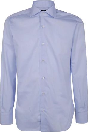 Barba Klassieke Oxford Overhemd - Heren - Zakelijke Overhemden - Blauw - 4XL - Overhemden