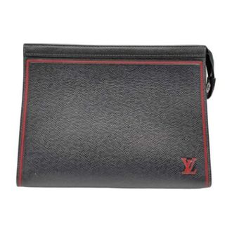 Louis Vuitton Pre-owned Clutches, male, Blue, Size: ONE SIZE Pre-owned Taiga Clutch Bag