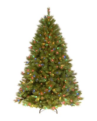 National Tree Company 7.5 Winchester Pine Hinged Tree With 500 Multi Lights