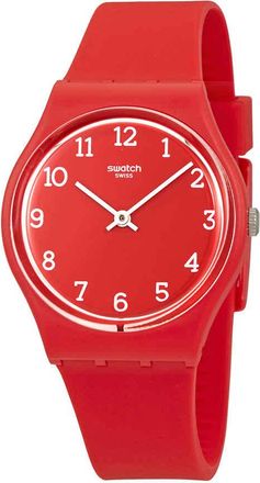 Swatch Sunetty Red Ladies Plastic Watch GR175