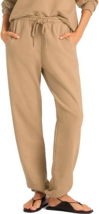 Vitamin A Dawn Classic Cotton Sweatpants in Latte at Nordstrom, Size X-Small