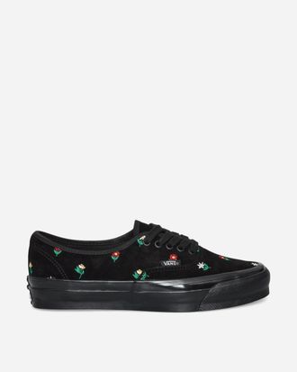 Vans Authentic 44 Embroidery Sneakers Flower Print Black