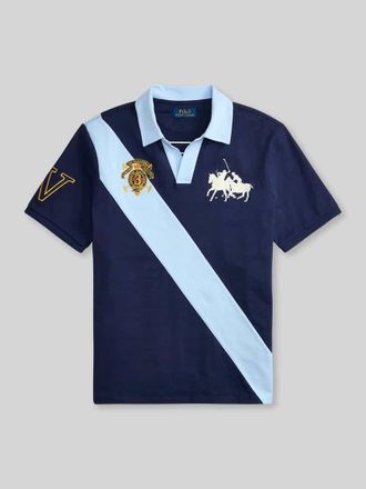 Polo Ralph Lauren Regular Fit Poloshirt aus reiner Baumwolle in Marine, Gr&ouml;&szlig;e XXL