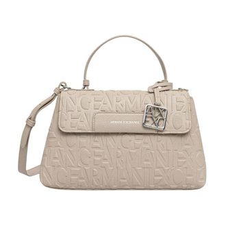 A|X Armani Exchange Liz Handtas - Dames - Tassen - Beige - Maat: ONE Size Poliester