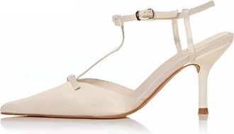 Jeffrey Campbell Womens Playhouse Pumps In Champagne Satin