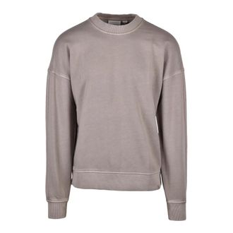Calvin Klein Jeans Sweatshirts, male, Gray, Size: XL Felpa Girocollo
