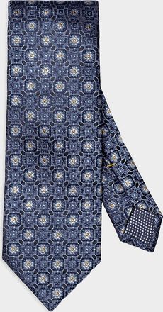 Eton Men & apos;s Medallion Silk Tie