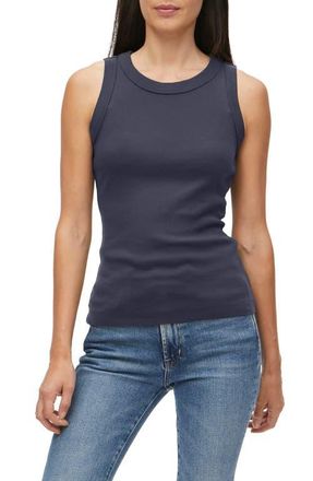 Michael Stars Paloma Cotton Tank Top in Nocturnal at Nordstrom