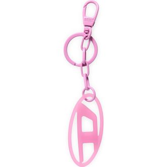Diesel Oval D Key Ring Bag Charm in Light/Pink at Nordstrom