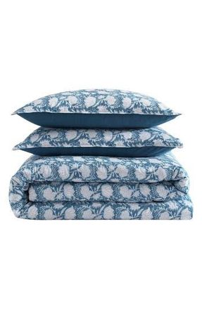 Nautica Bayport Floral Cotton Comforter Set in Blue at Nordstrom Rack, Size Twin/twin Xl