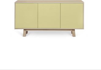 Mon Petit Meuble Français Aparador bajo de 3 puertas l.140 cm, fresno