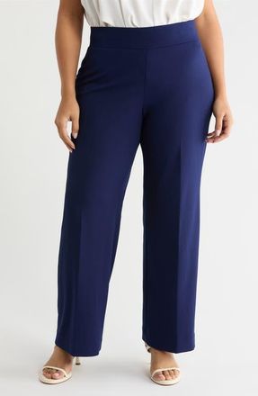 Anne Klein Wide Leg Pull-On Pants in Distant Mountain at Nordstrom, Size 3 X