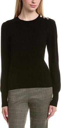 Bruno Magli Button Shoulder Wool & Cashmere-Blend Sweater