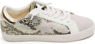 Vintage Havana Womens Kate Fashion Sneakers In Gold Snake Multi