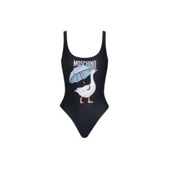 Moschino Ba&ntilde;ador de una pieza de Lycra de ganso - Swimwear - Mujer - Negro - 2XL