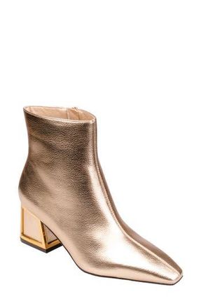 Ninety Union Brooke Block Heel Boot in Gold at Nordstrom Rack, Size 12