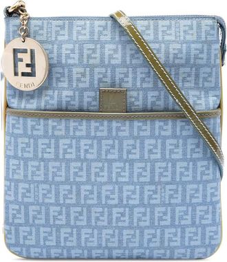 Fendi Pre-owned Fendi Zucchino Coated Canvas Forever Crossbody Ladies FP56WEWGURBURPUS