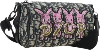 Dior Borsa a tracolla Trotter Pre-owned in tela - - Pre-owned - Donna - Blu - ONE SIZE