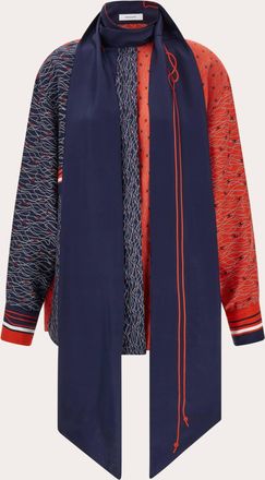 Ferragamo Donna Camicia con bavoletta Blu
