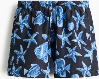 H&M Patterned swim shorts - Blue