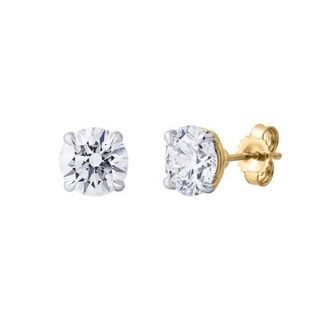 LuvMyJewelry Nisara 2.5 Ct TW Lab Grown Round Diamond Studs 14K Gold Earrings in 14K Yellow Gold at Nordstrom