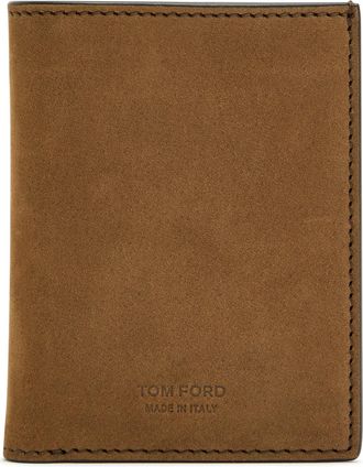 Tom Ford Nubuck Card Holder - Brown - One Size