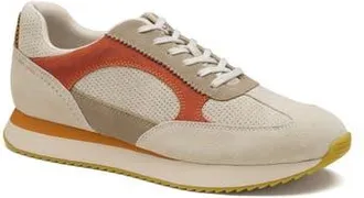 Johnston & Murphy Chase Perforated Sneaker in Taupe/Beige/Rust Suede at Nordstrom Rack, Size 11.5